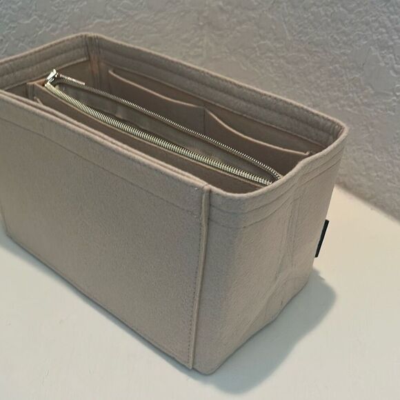 Omystyle Tote Bag Insert Beige Travel Organizer Kids Beach Bag Work Vacation New - Picture 6 of 12